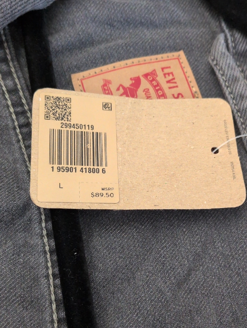 Levi's Women's Faded Gray Black Denim Trucker Jacket - Picture 3 of 11
